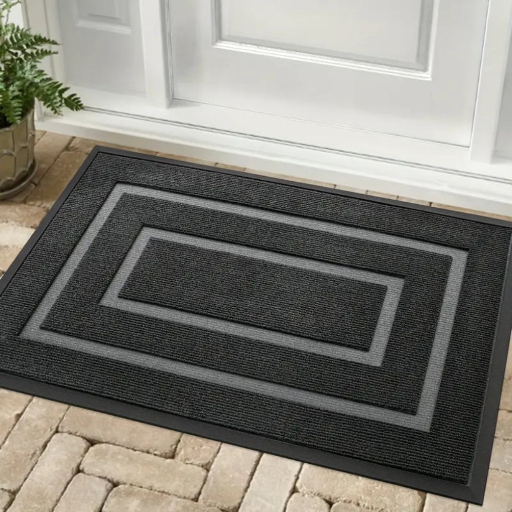 Rubber Door Mat Water-Resistant Indoor Outdoor - Fashinoza