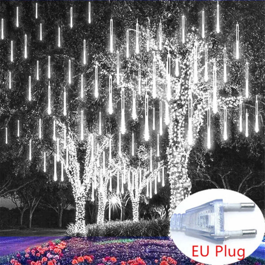 Led Meteor Shower Lights Outdoor Waterproof - Fashinoza