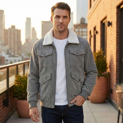 Men's Fleece Lined Corduroy Jacket