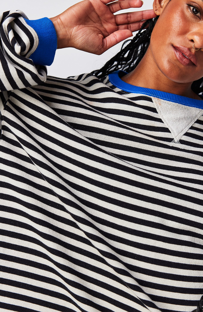 Alana | Women Spring Striped Crewneck Sweater