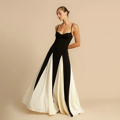 Elegant Two-Tone Evening Gown