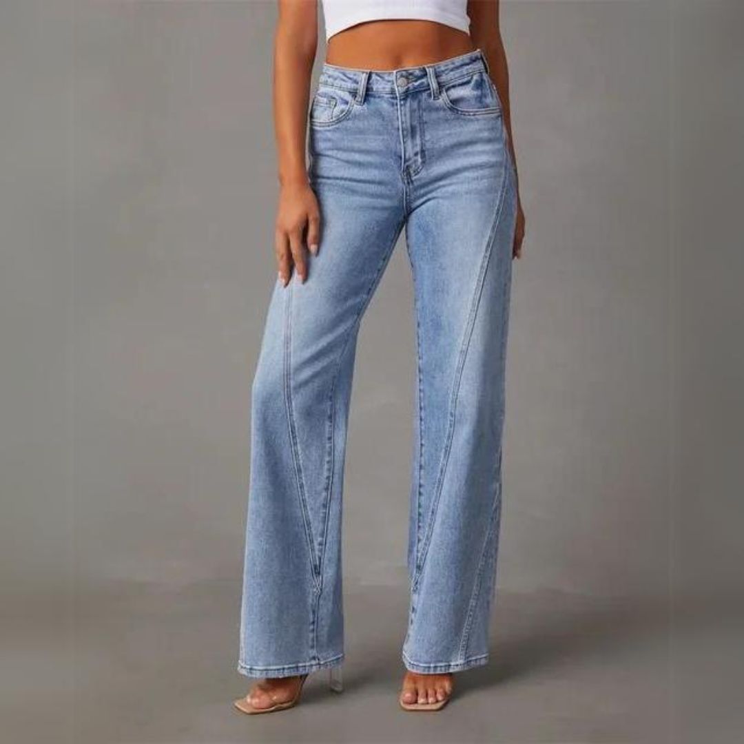 Sydney | Women’s Casual Wide-Leg Relaxed Fit Jeans Caliboot