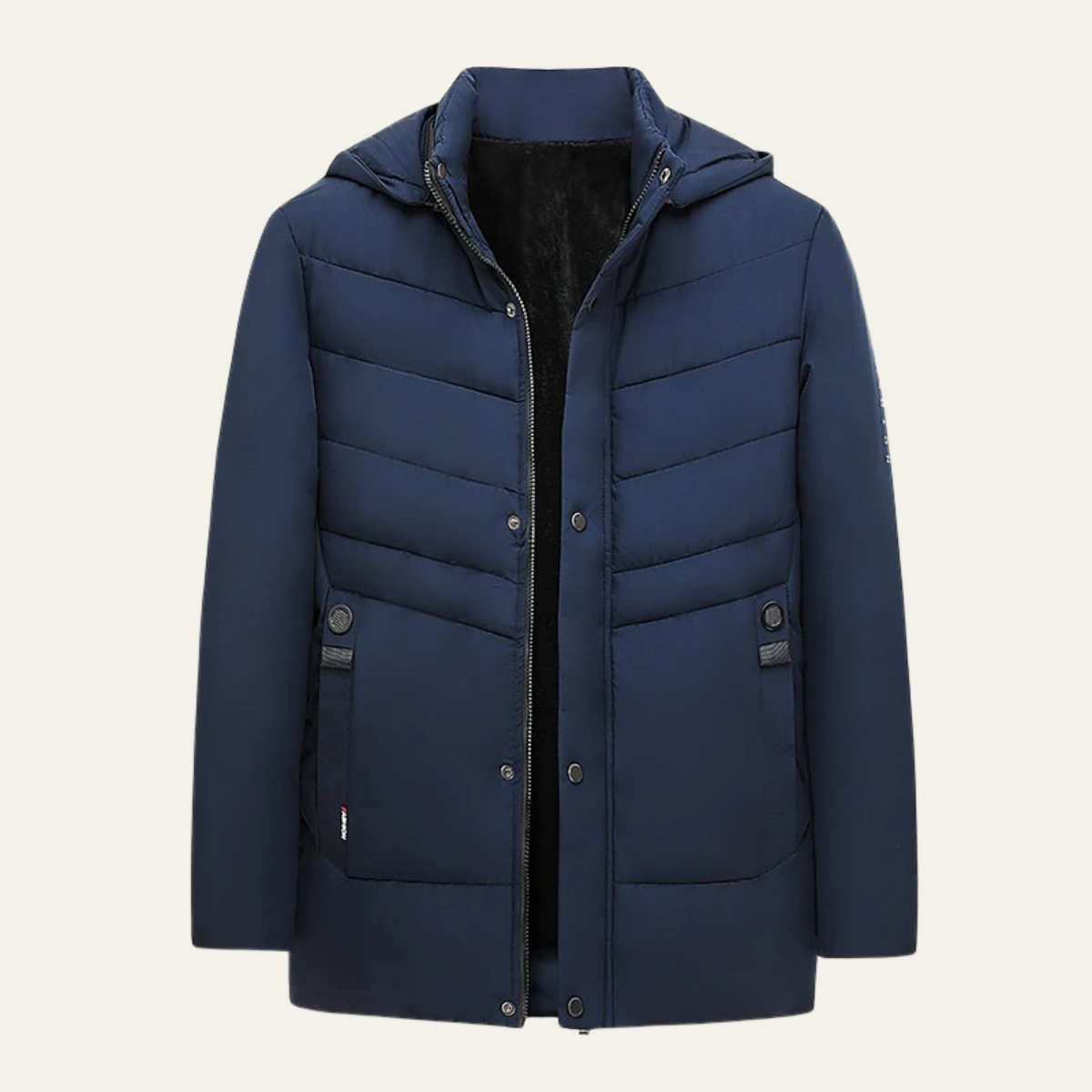 Men's Winter Hooded Puffer Jacket - Fashinoza