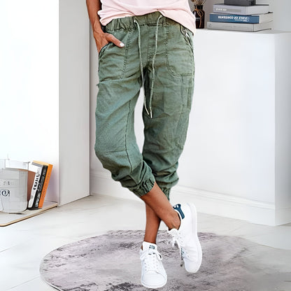 Men's Elastic Waist Jogger Pants Drawstring - Fashinoza