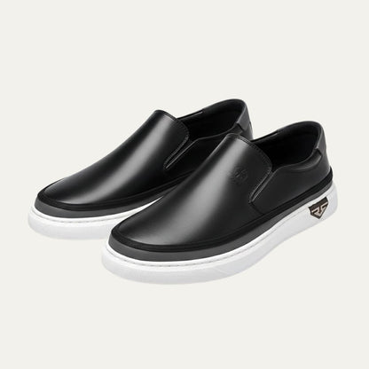 Men's Slip On Shoes Leather Casual Brown