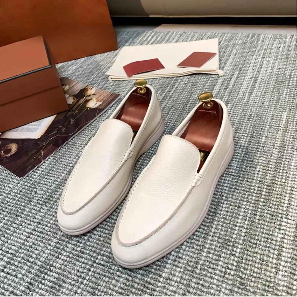 Ladies Loafers Elegant Leather Black
