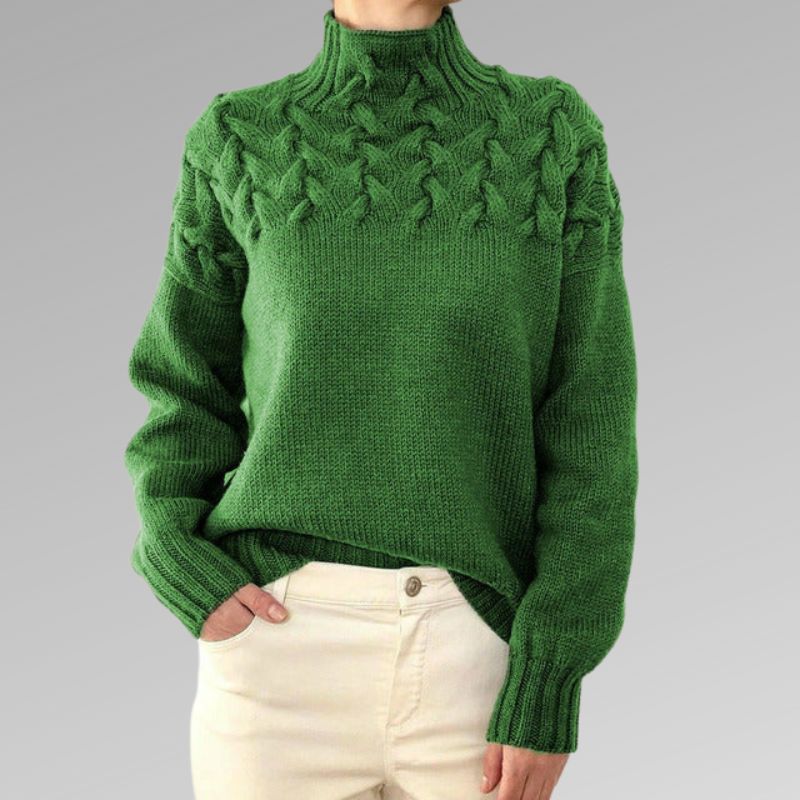 Women's Turtleneck Sweater Elegant Warm