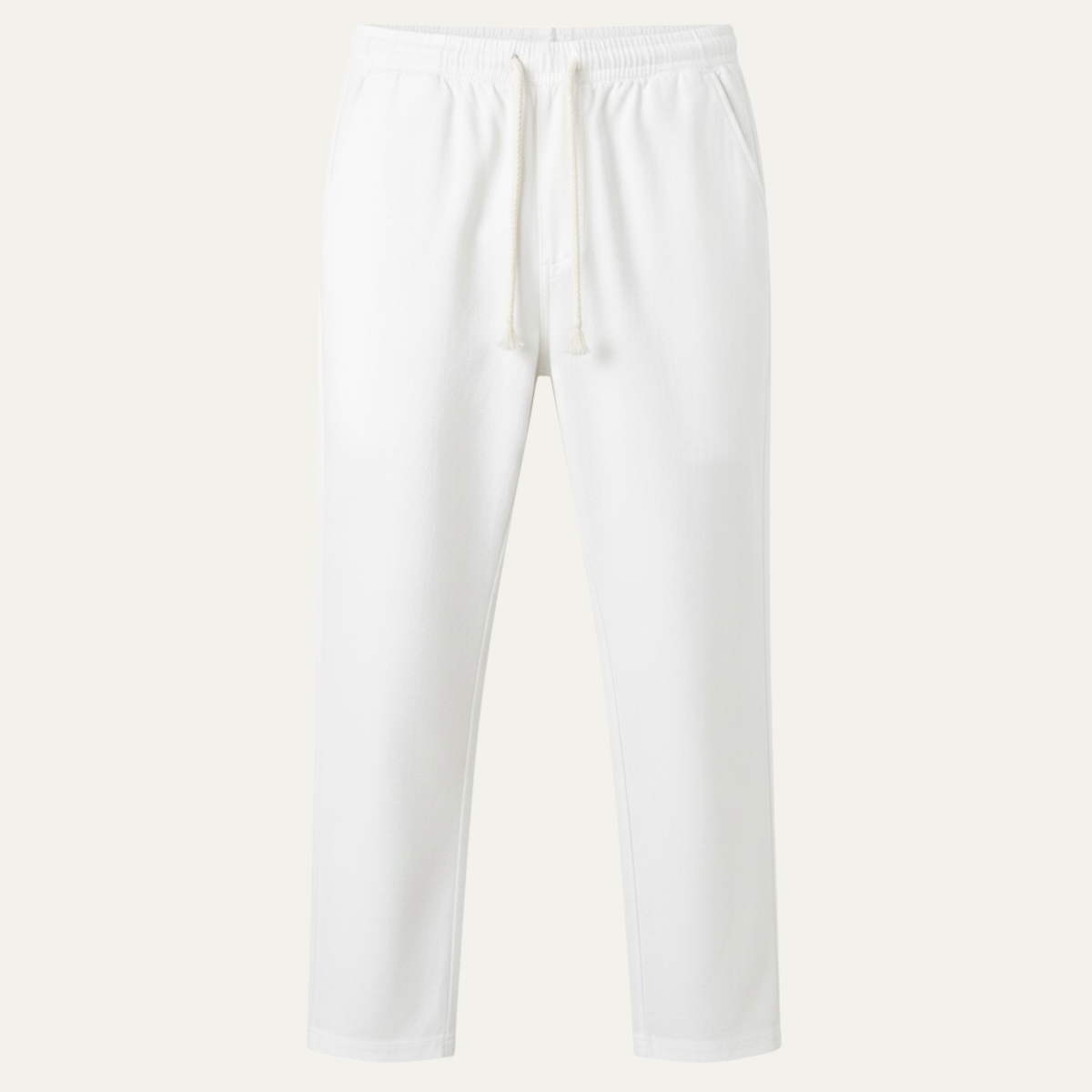 Men's Linen Blend Loose Fit Drawstring Pants Lightweight