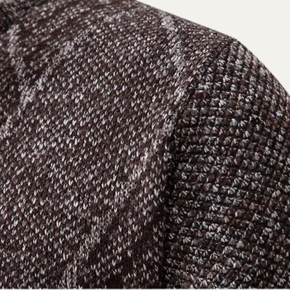 Men's Casual Knit Zip Up Jacket