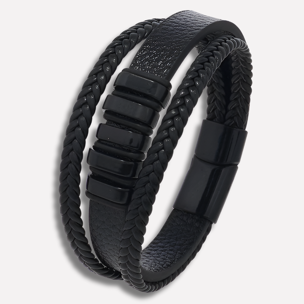 Men's Leather Bracelet Timeless Modern
