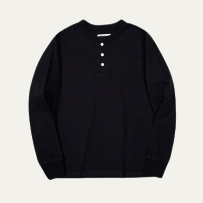 Men's Cotton Casual Henley Shirt