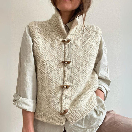 Evy Women's Wool Cardigan Button Front - 
Fashinoza