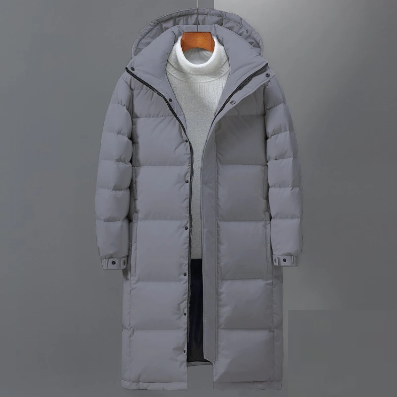 Leo| Men Winter Hooded Long Puffer Coat