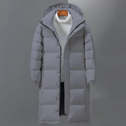 Leo| Men Winter Hooded Long Puffer Coat