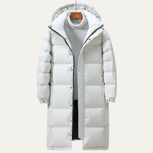 Men's Hooded Puffer Coat Black - Fashinoza