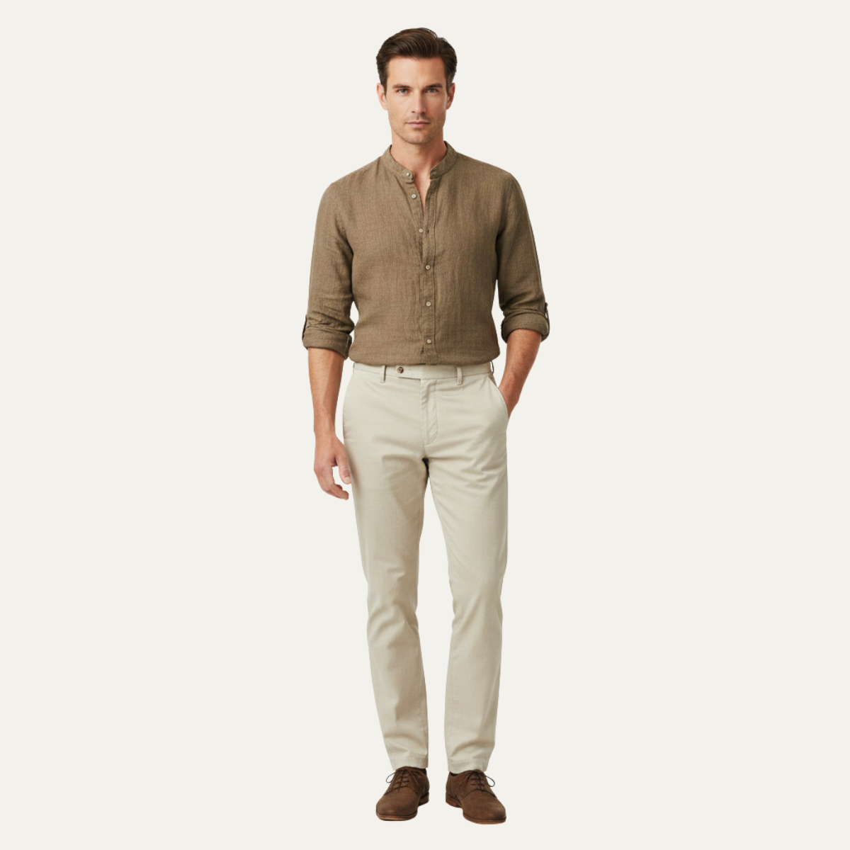 Notting Hill Men's Linen Shirt Relaxed Fit