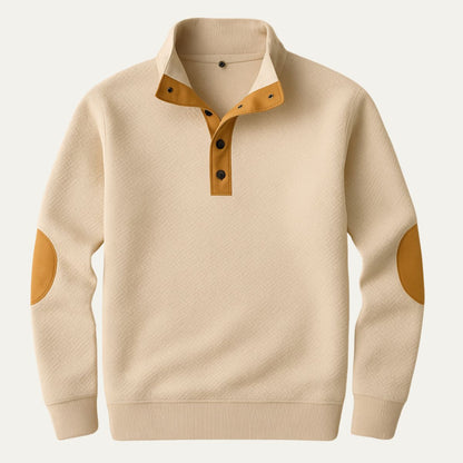 Men's Oxford Quarter Zip Sweater - Fashinoza
