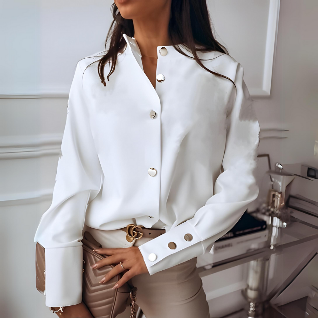 Women's Quilted Button Down Shirt Casual Style