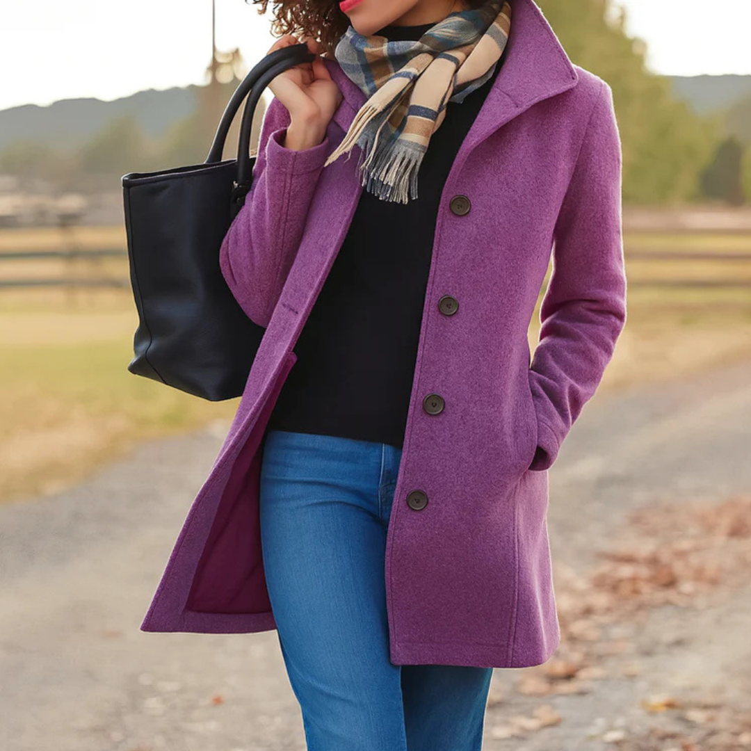 Alice | Women Classic Buttoned Winter Coat