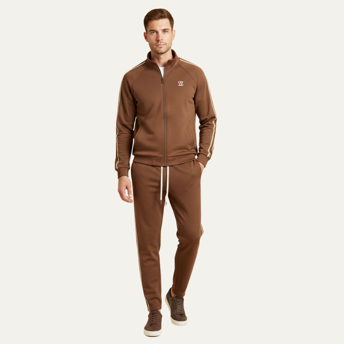 Men's Hoodie Jogger Set Cotton Loungewear Grey