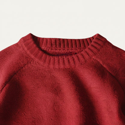 Briarwood Men's Knit Sweater Elbow Patches Oversized