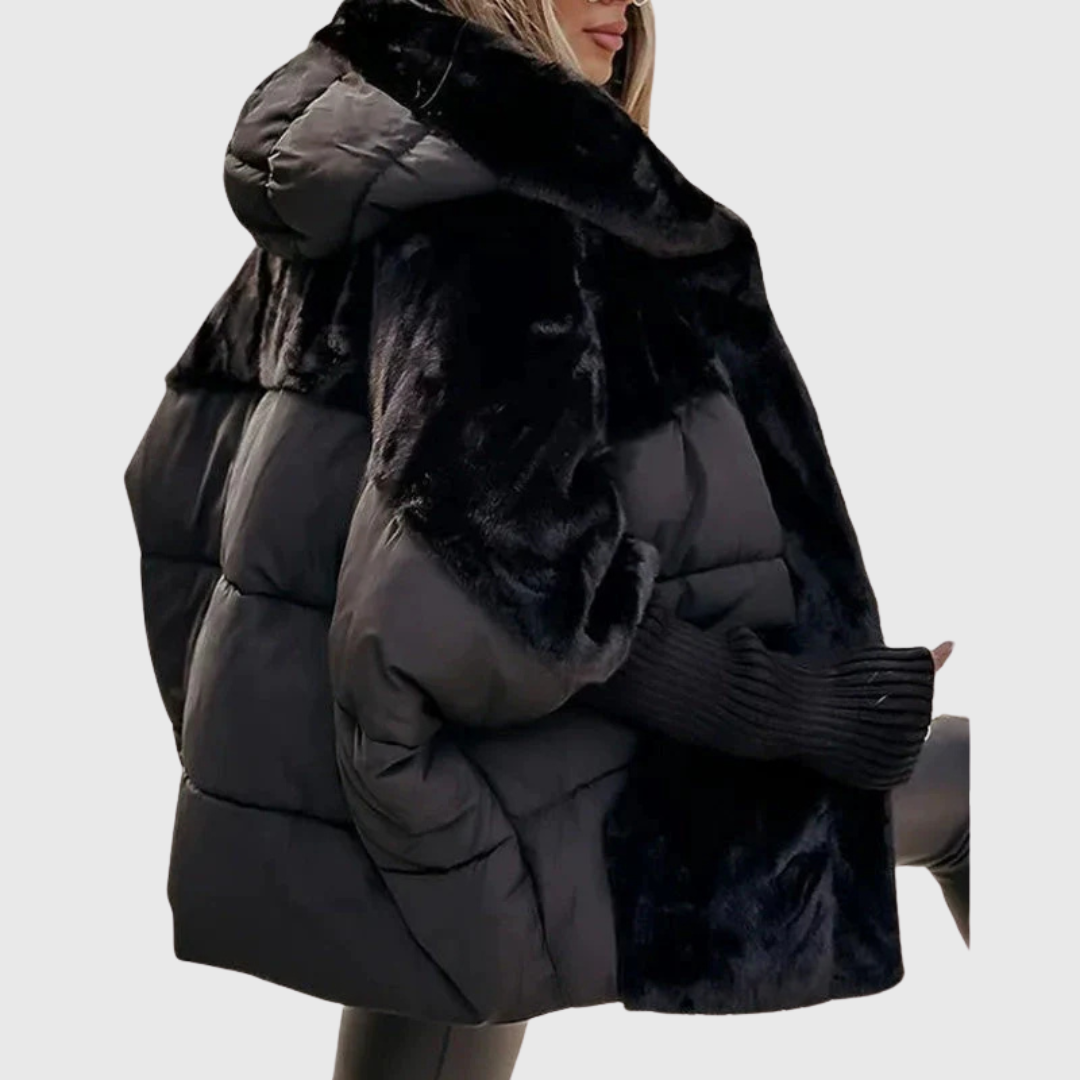 Women’s Oversized Faux-Fur Puffer Jacket
