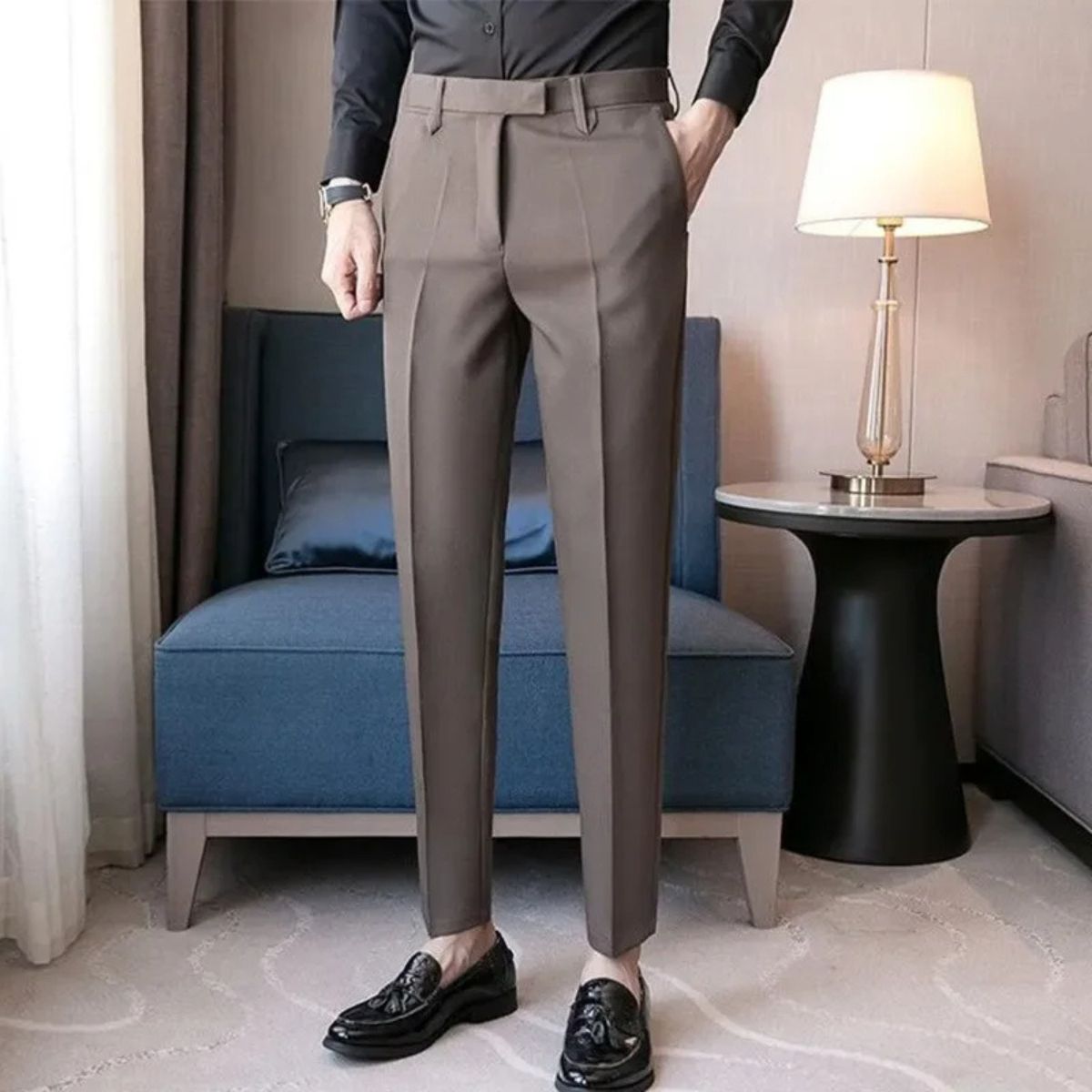 Men's Elegant Business Pants Silicon Fabric