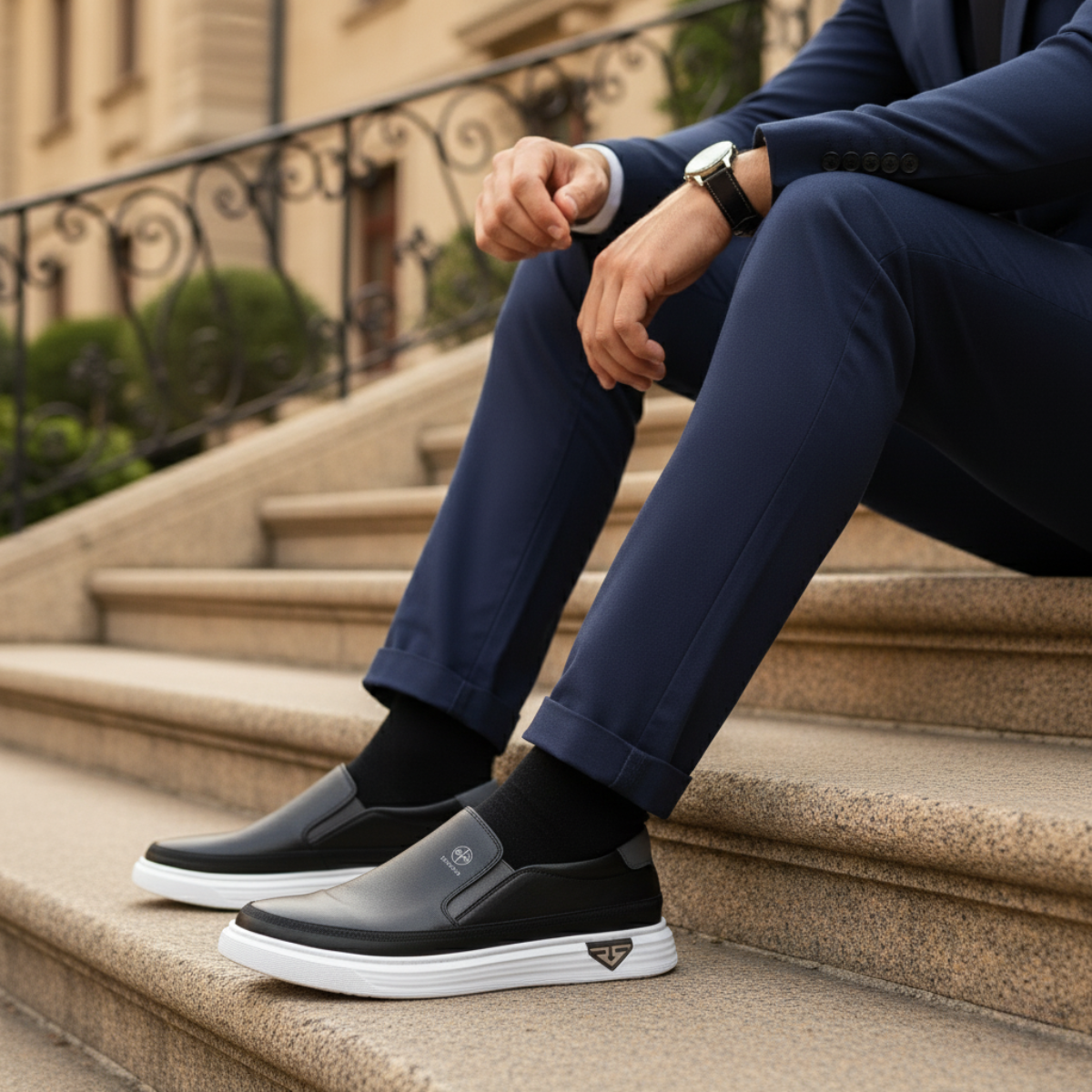 Kingsley Mens Orthopedic Slip On Shoes