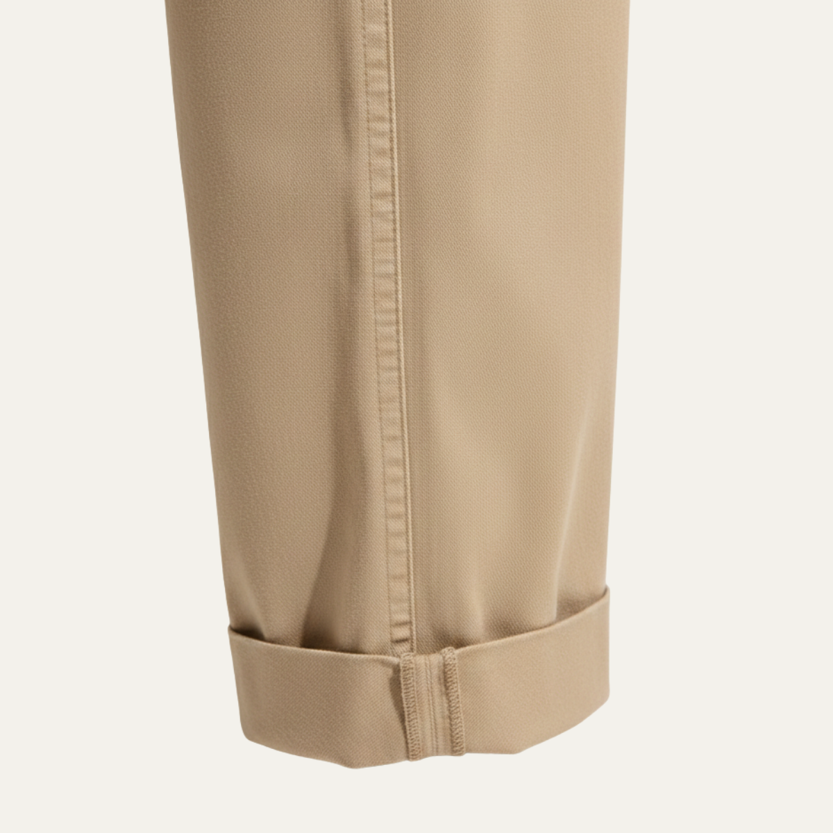 Men's Double Pleated Straight Leg Pants Casual Cotton