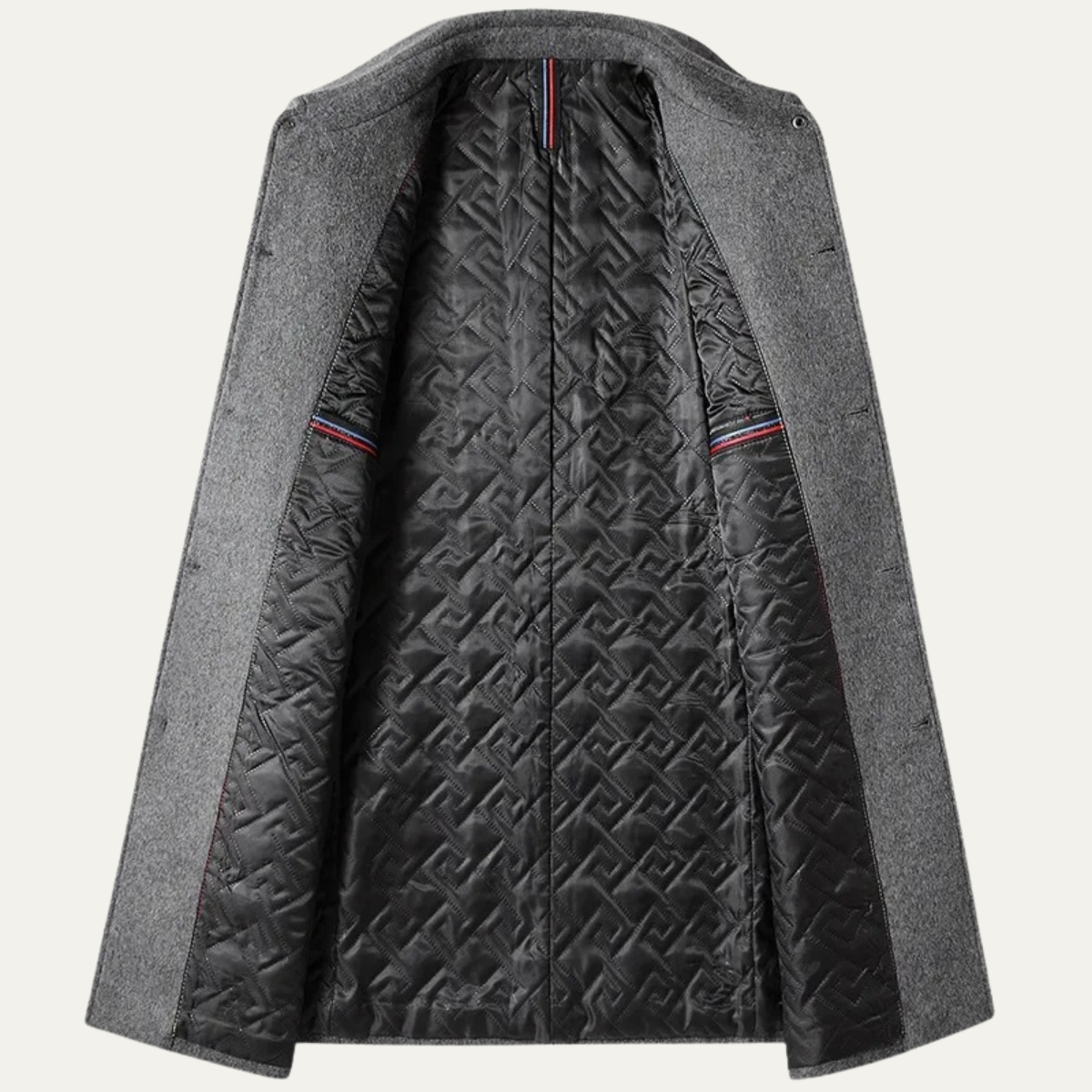 Alderney Men's Wool Blend Long Coat