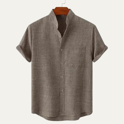 Men's Oversized Cotton Linen Beach Shirt