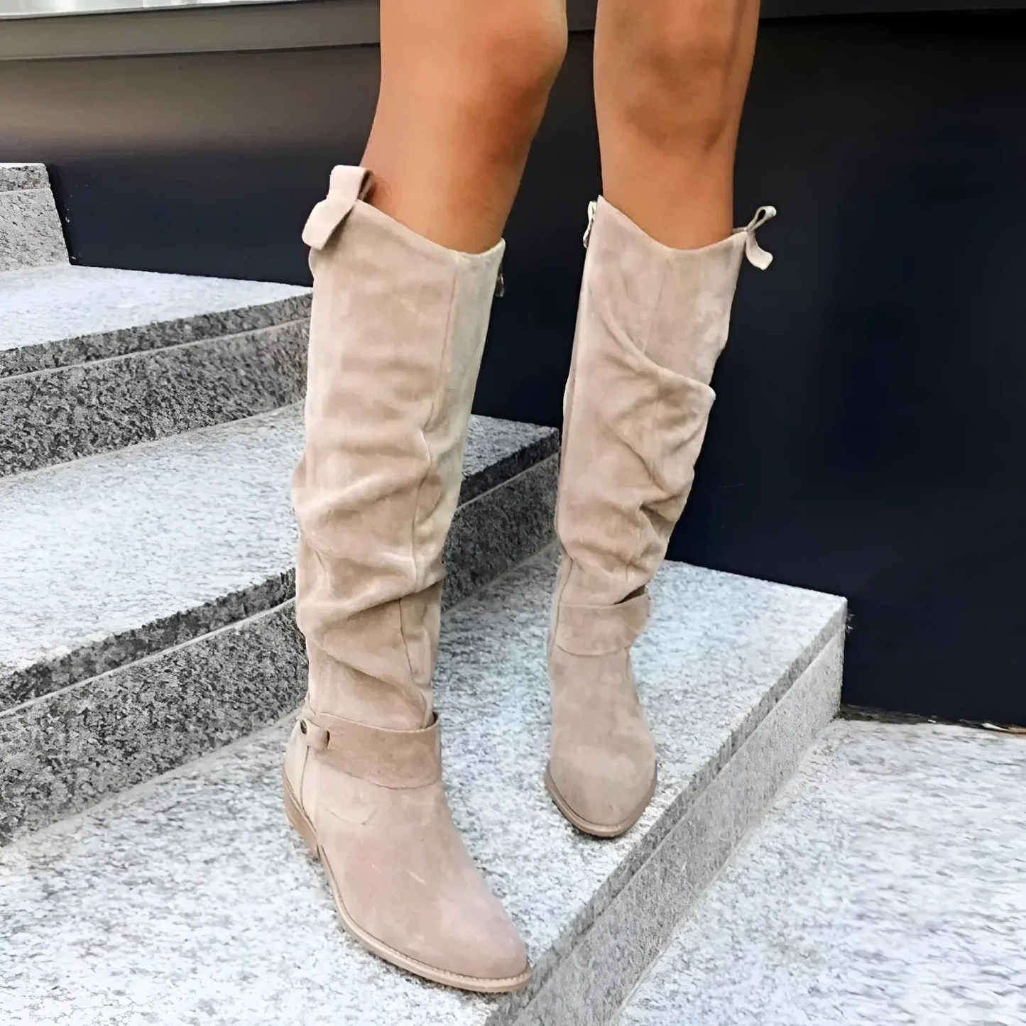 Women's Suede Knee High Boots