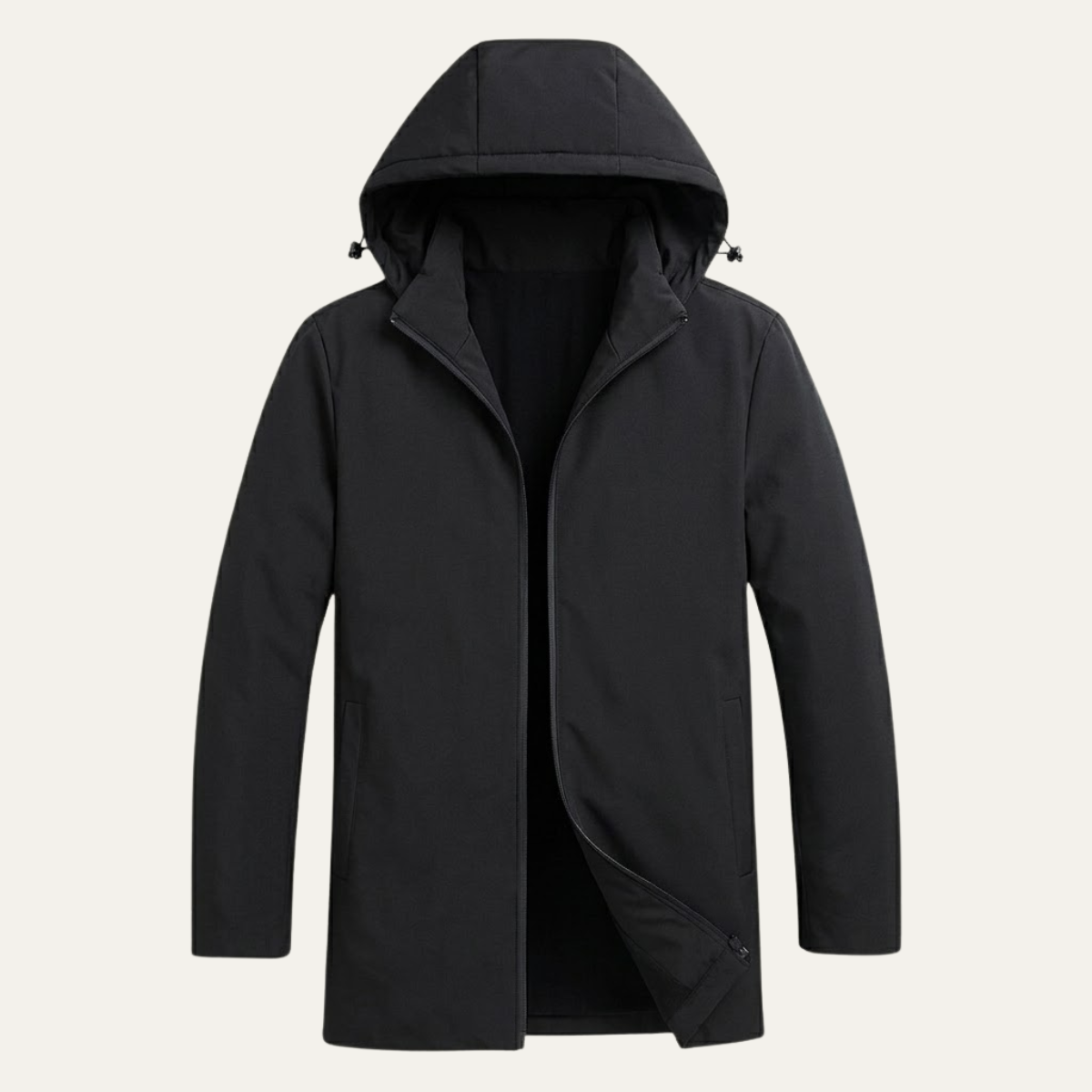 Men's Warm Hooded Jacket Modern Fit