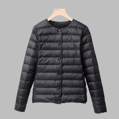 Portable Puffer Jacket Water Resistant Black