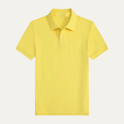 Men's Classic Polo Shirt Solid Relaxed Fit Cotton