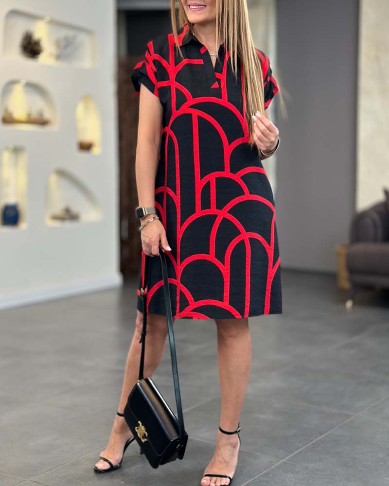 Women's Short Sleeve Mini Dress