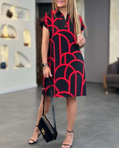 Women's Short Sleeve Mini Dress
