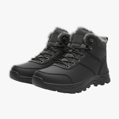 Men's Warm Plush Lined Hiking Snow Boots