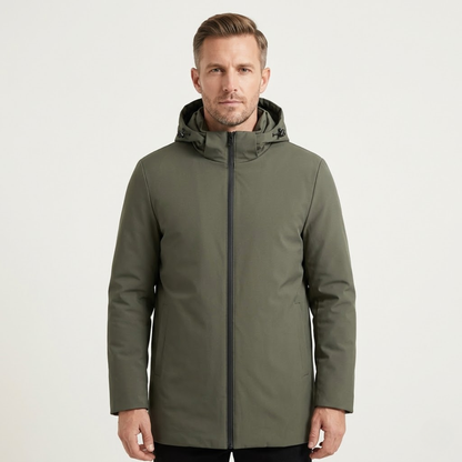 Men's Warm Hooded Jacket Modern Fit