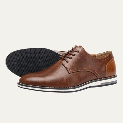 Men's Two Tone Leather Oxford Sneakers