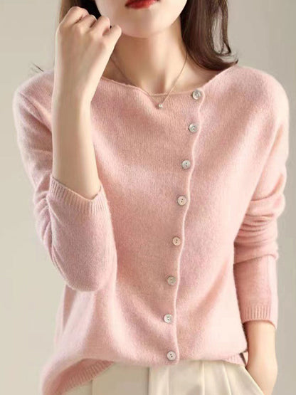 Women's Asymmetric Cardigan Long Sleeves
