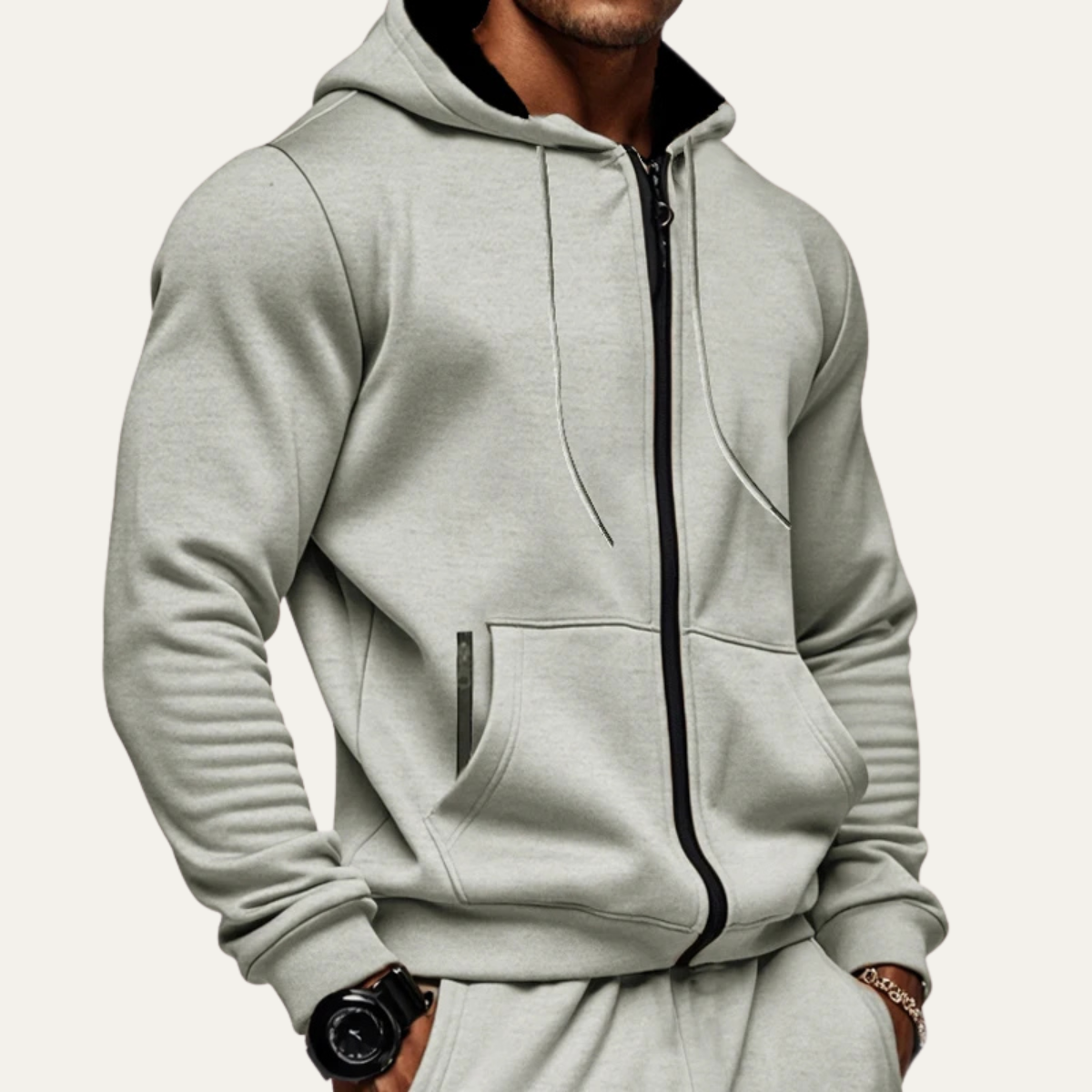 Men's Warm Zip Hoodie Jacket