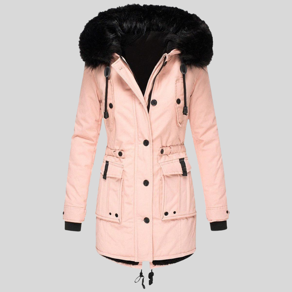 Women's Hooded Winter Coat Waterproof With Pockets