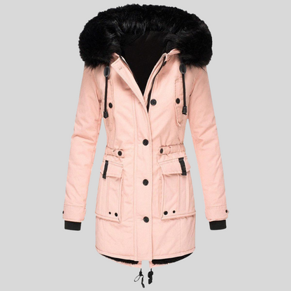Women's Hooded Winter Coat Waterproof With Pockets