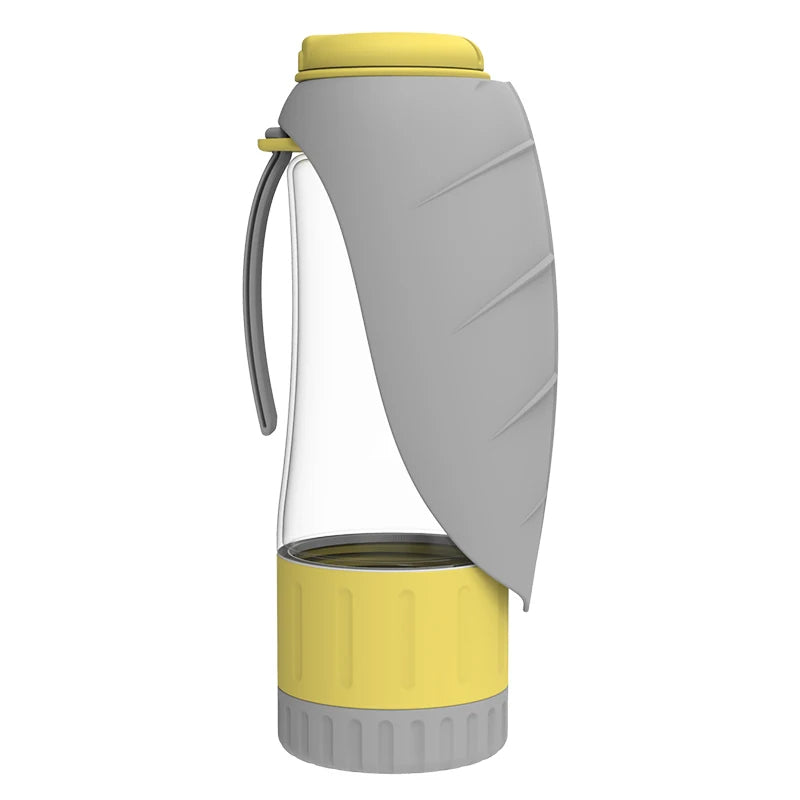 Portable Dog Water Food Bottle 2-In-1 Design - Fashinoza