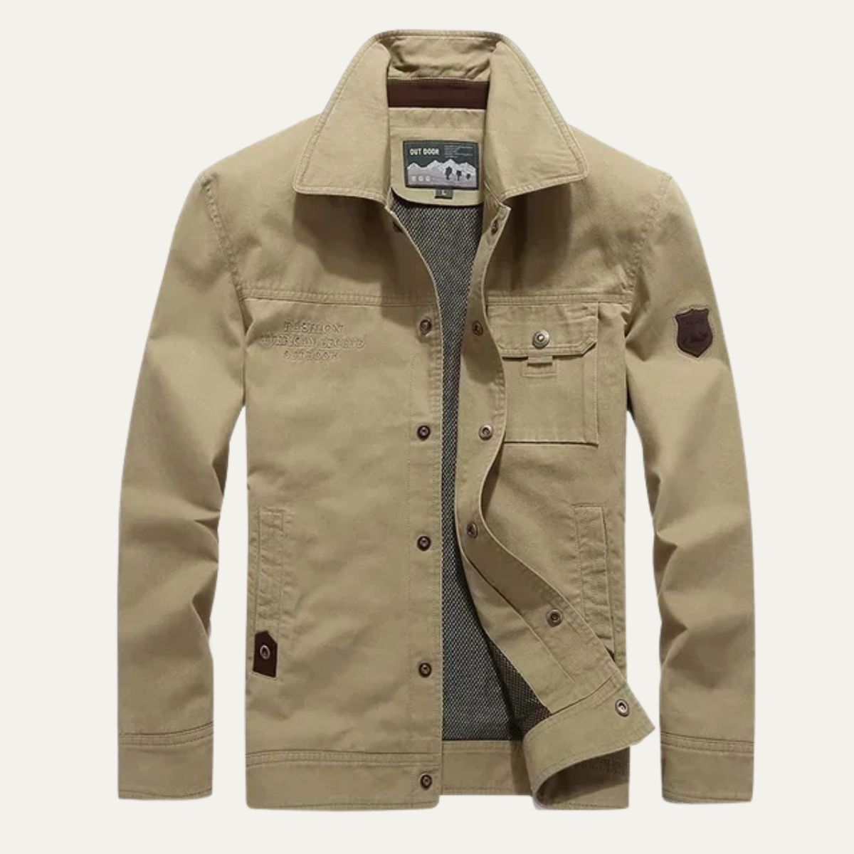 Men's Tactical Cargo Jacket - Fashinoza