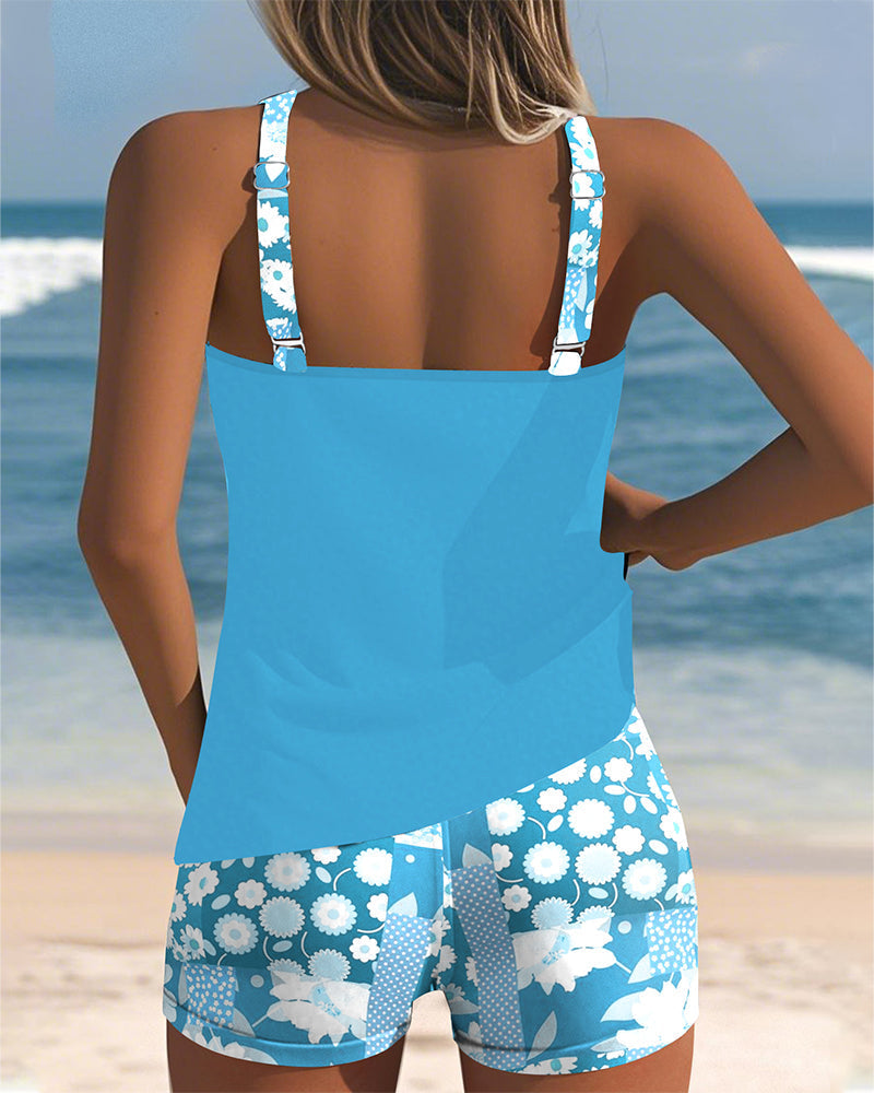 Women's Floral Two-Piece Swimsuit Comfortable Fit