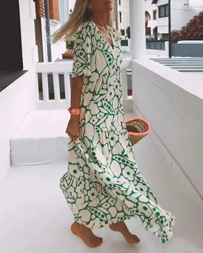 Women's Casual Dress Short Flutter Sleeves