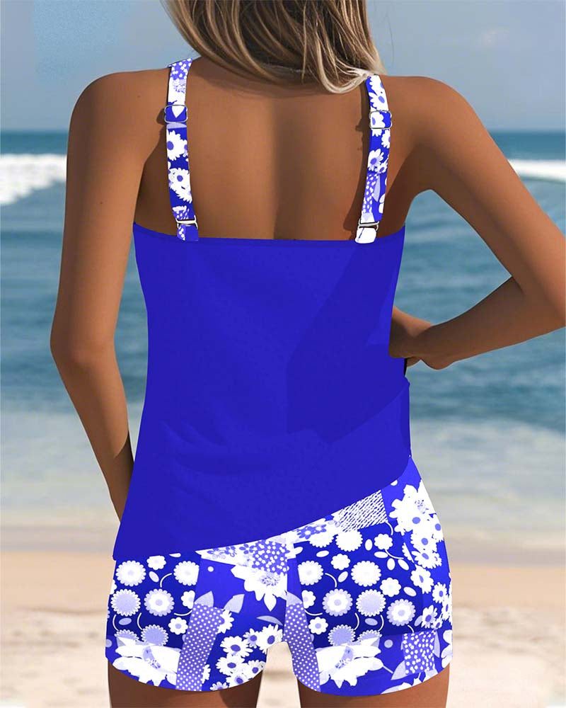 Women's Floral Two-Piece Swimsuit Comfortable Fit