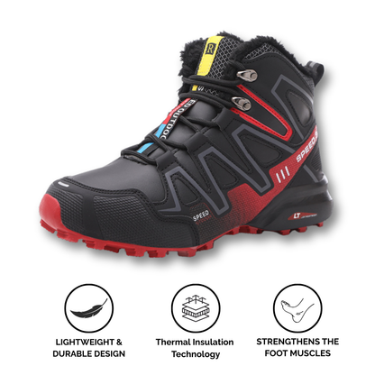 Orthopedic Hiking Boots for Women and Men Waterproof Thermal Plush Lining